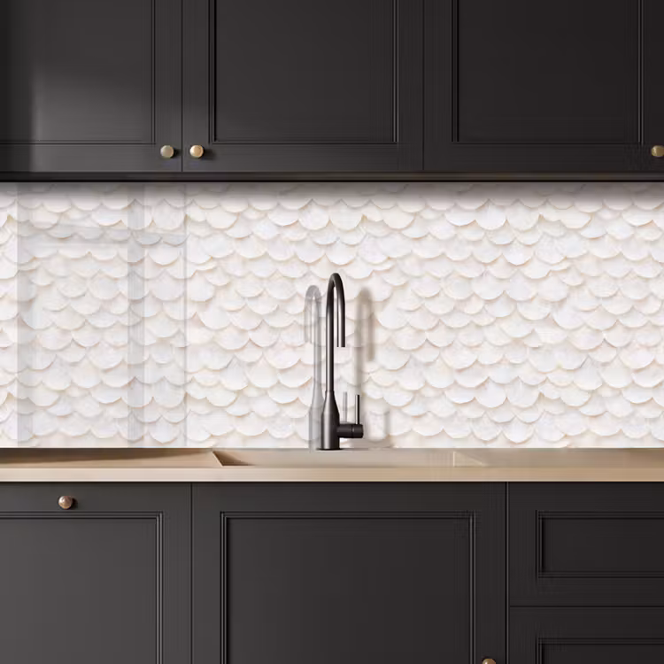 Schubben - Wit - Elegant keuken achterwand 2 middel 871 -sfeer1