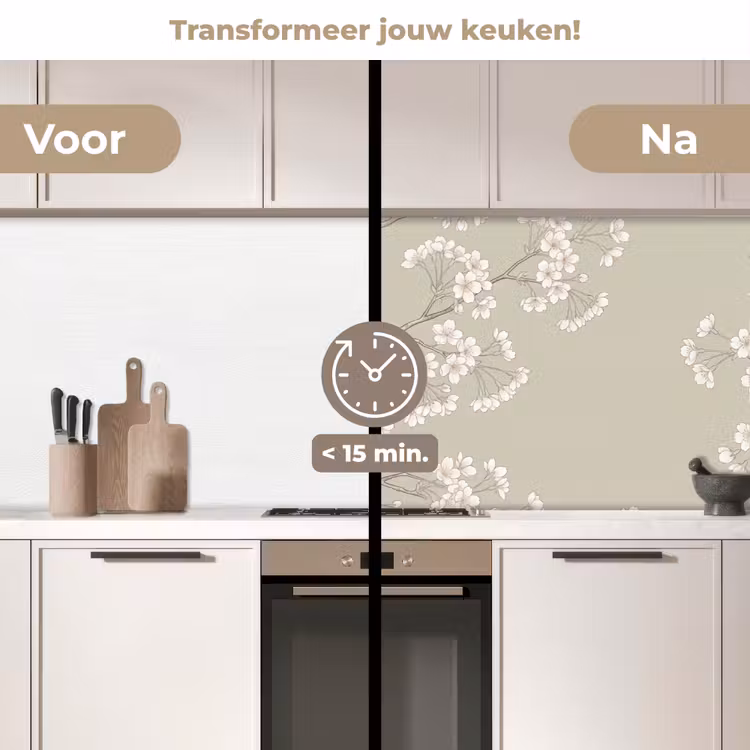 Sereen - Bloesem - Wit keuken achterwand 2 middel -voor-na2_NL