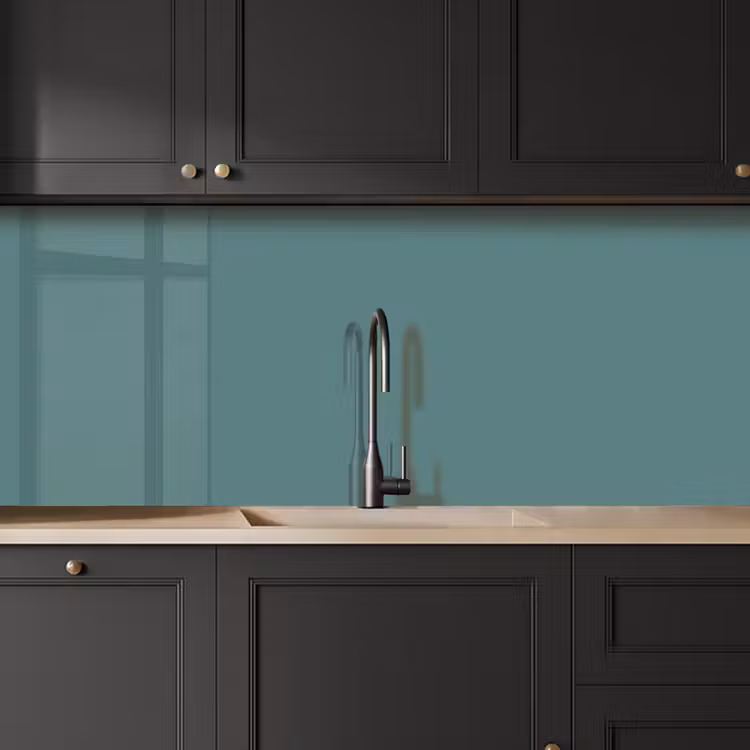 Serene - Teal - Blauw keuken achterwand 2 middel 871 -sfeer1