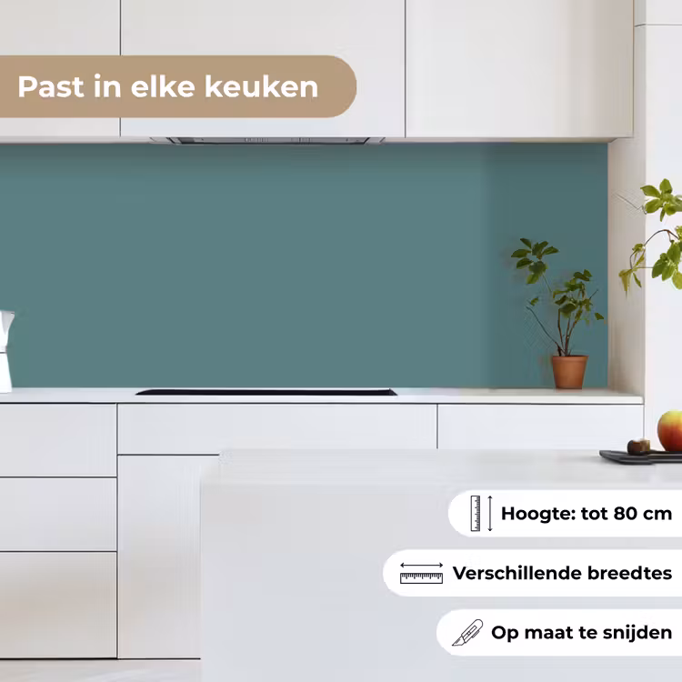 Serene - Teal - Blauw keuken achterwand 2 middel 871 -sfeer4_NL