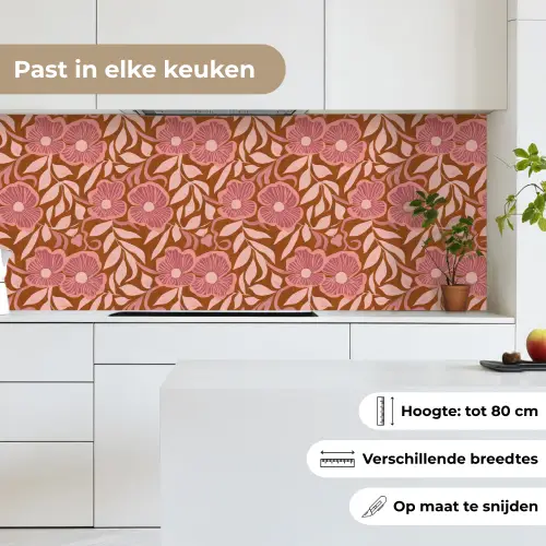 Sfeer - Bloemen - Roze keuken achterwand 2 middel 871 -sfeer4_NL