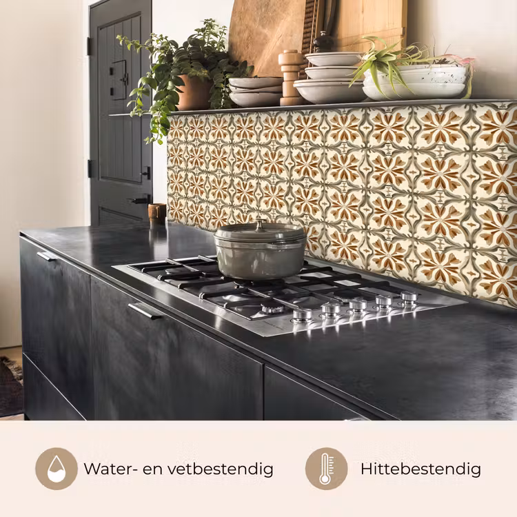 Siertegel - Patroon - Bruin keuken achterwand 2 middel 871 -usp_NL