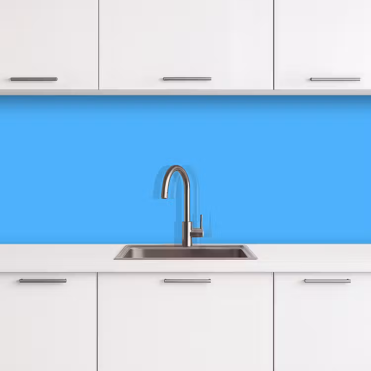 Sky - Blue - Blauw keuken achterwand 2 middel 871 -3d