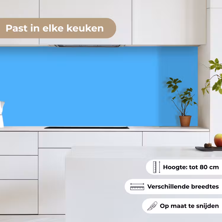 Sky - Blue - Blauw keuken achterwand 2 middel 871 -sfeer4_NL