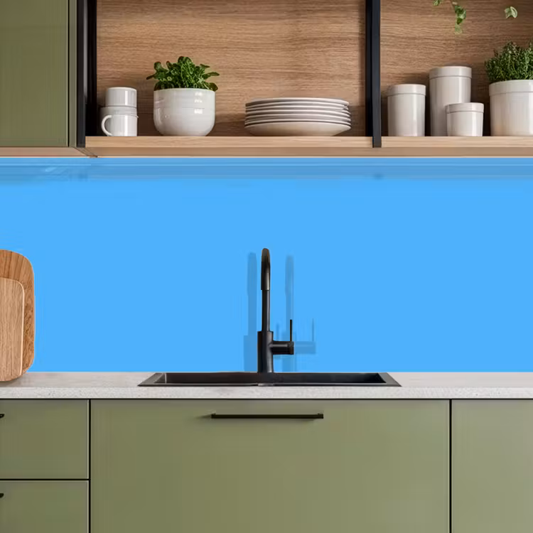 Sky - Blue - Blauw keuken achterwand 2 middel 871 -sfeer3