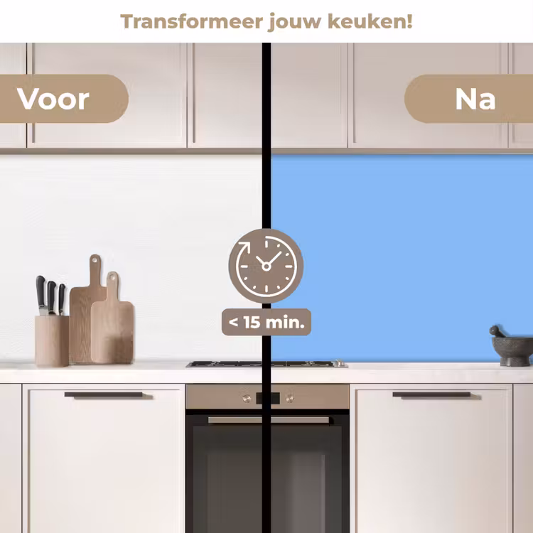 Sky - Glow - Blauw keuken achterwand 2 middel 871 -voor-na2_NL