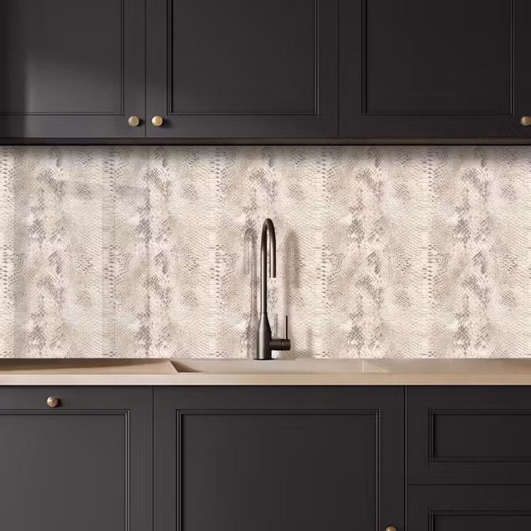 Slang - Patroon - Beige keuken achterwand 2 middel 871 -sfeer1