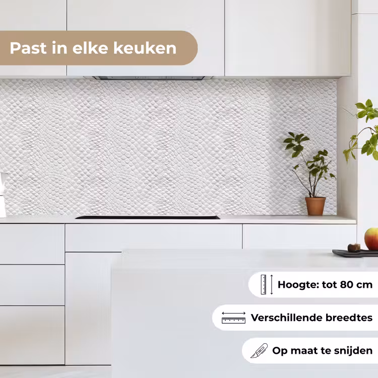 Slang - Patroon - Wit keuken achterwand 2 middel 871 -sfeer4_NL
