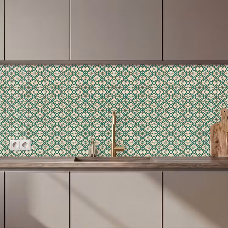 Sneeuwvlok - Winter - Vintage - Patroon - Kerst keuken achterwand 2 middel 871 zz_3dshopping