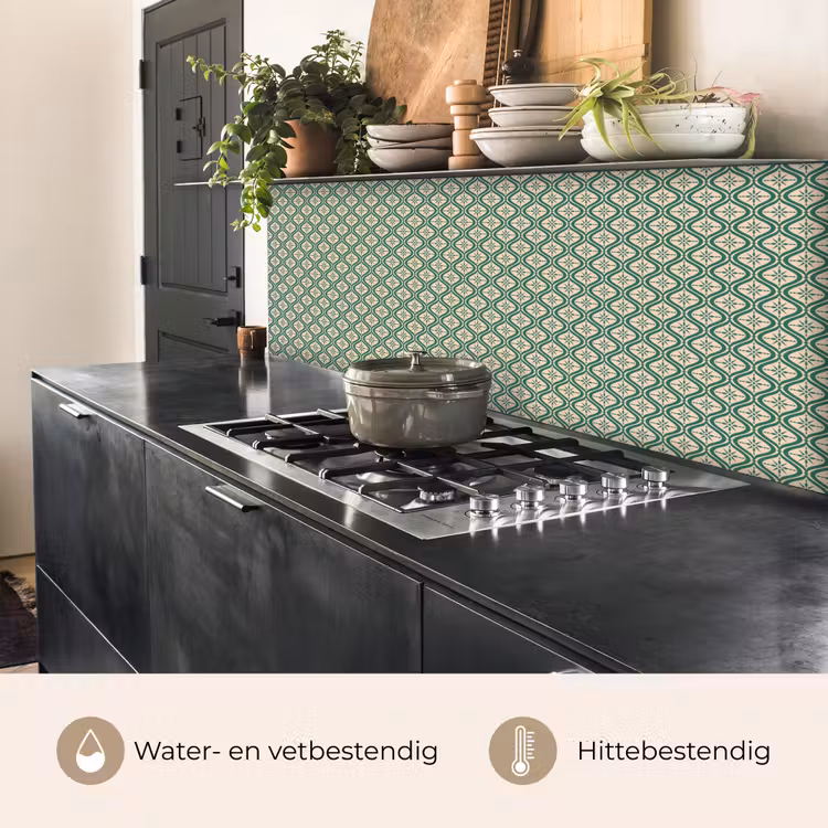 Sneeuwvlok - Winter - Vintage - Patroon - Kerst keuken achterwand 2 middel 871 -usp_NL