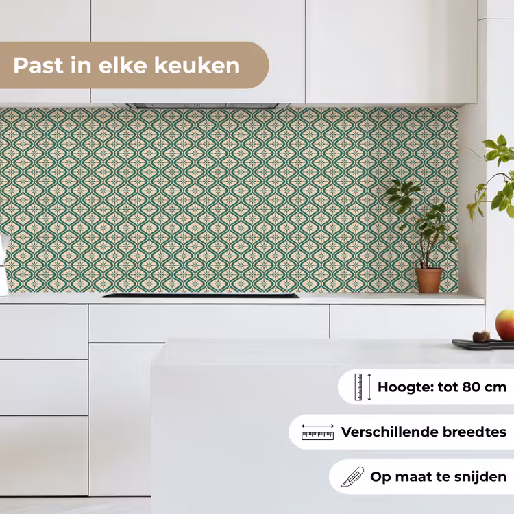 Sneeuwvlok - Winter - Vintage - Patroon - Kerst keuken achterwand 2 middel 871 -sfeer4_NL