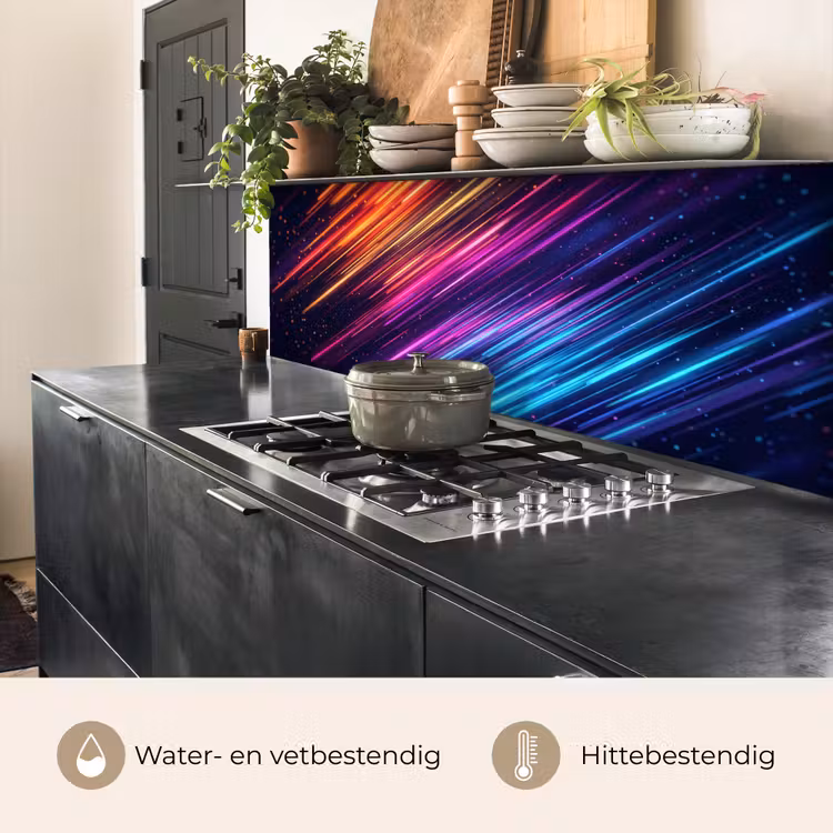 Snelheid - Kosmos - Kleurrijk keuken achterwand 2 middel -usp_NL