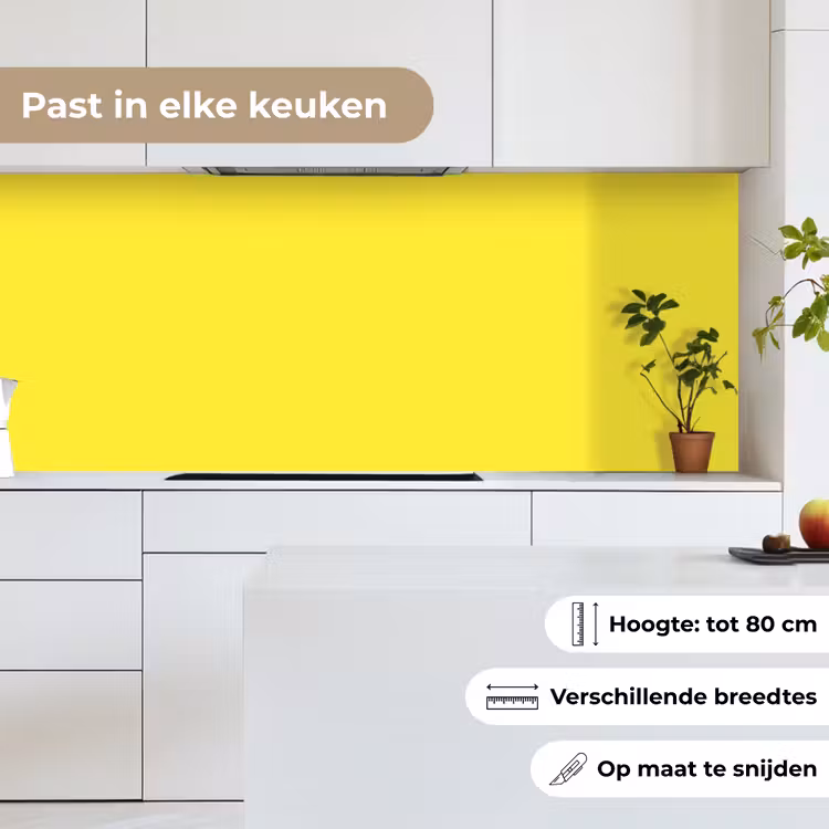 Soft - Custard - Geel keuken achterwand 2 middel 871 -sfeer4_NL