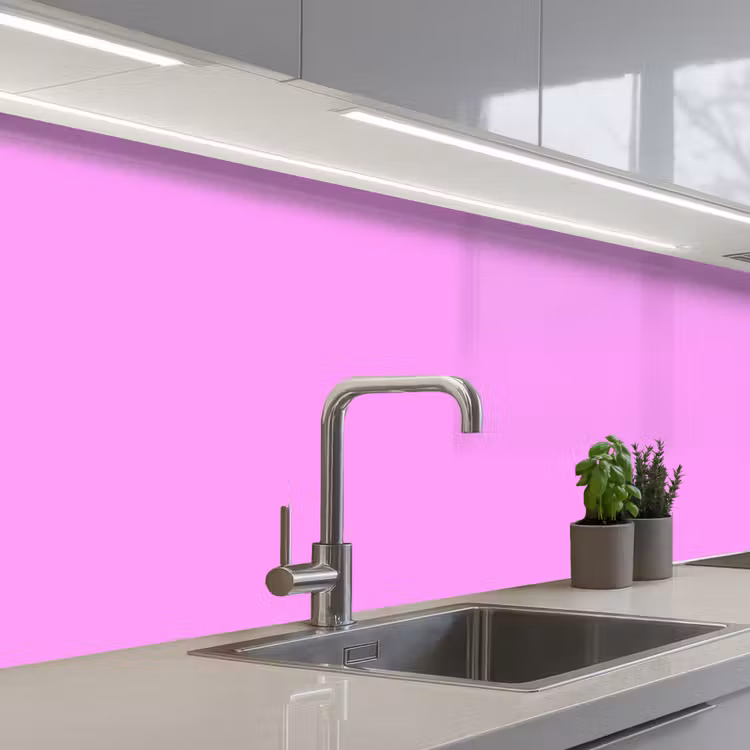 Soft - Lavender - Roze keuken achterwand 2 middel 871 -3d_schuin