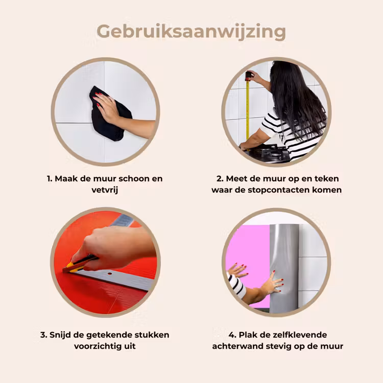 Soft - Lavender - Roze keuken achterwand 2 middel 871 -gebruiksaanwijzing_NL