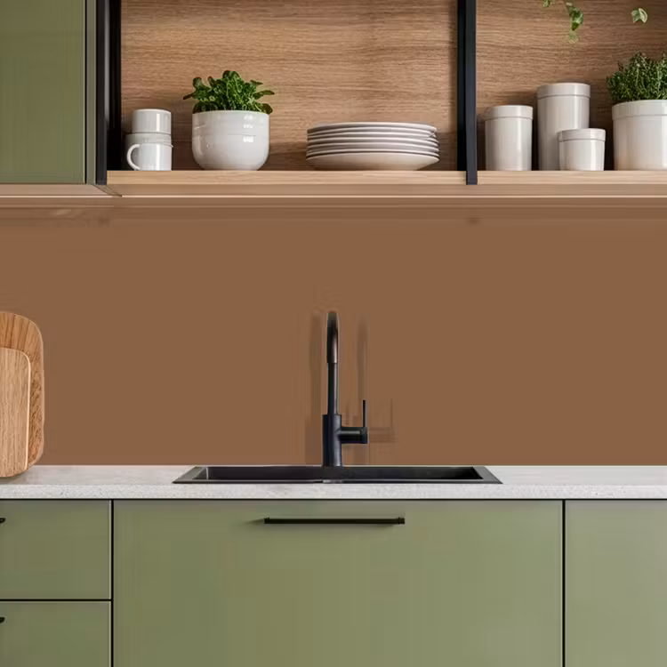 Soft - Walnut - Bruin keuken achterwand 2 middel 871 -sfeer3