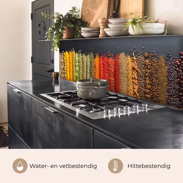 Specerijen - Kruiden - Banen - Regenboog keuken achterwand 2 middel -usp_NL