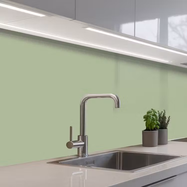 Spring - Sprint - Groen keuken achterwand 2 middel 871 -3d_schuin