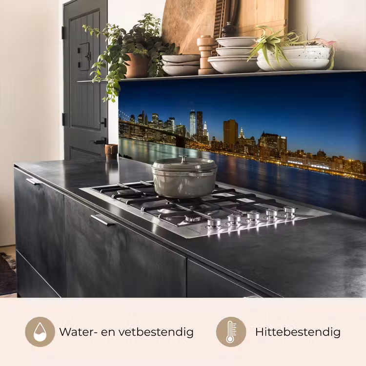 Stadslichten - Avond - Skyline - Brug keuken achterwand 2 middel -usp_NL