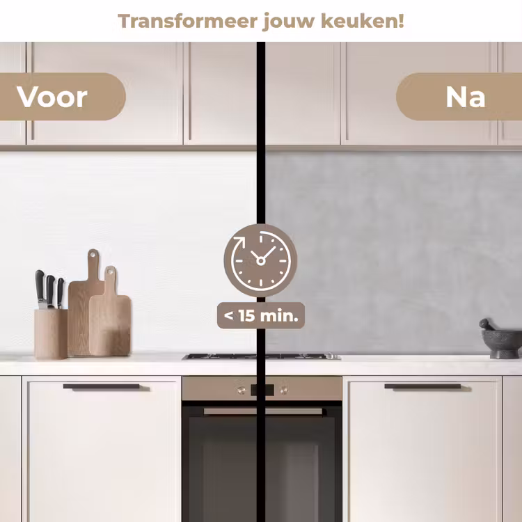 Steen - Patronen - Beton keuken achterwand 2 middel 871 -voor-na2_NL
