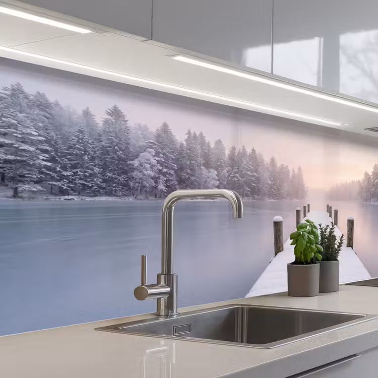 Steiger - Meer - Mist - Winter - Serene keuken achterwand 2 middel -3d_schuin