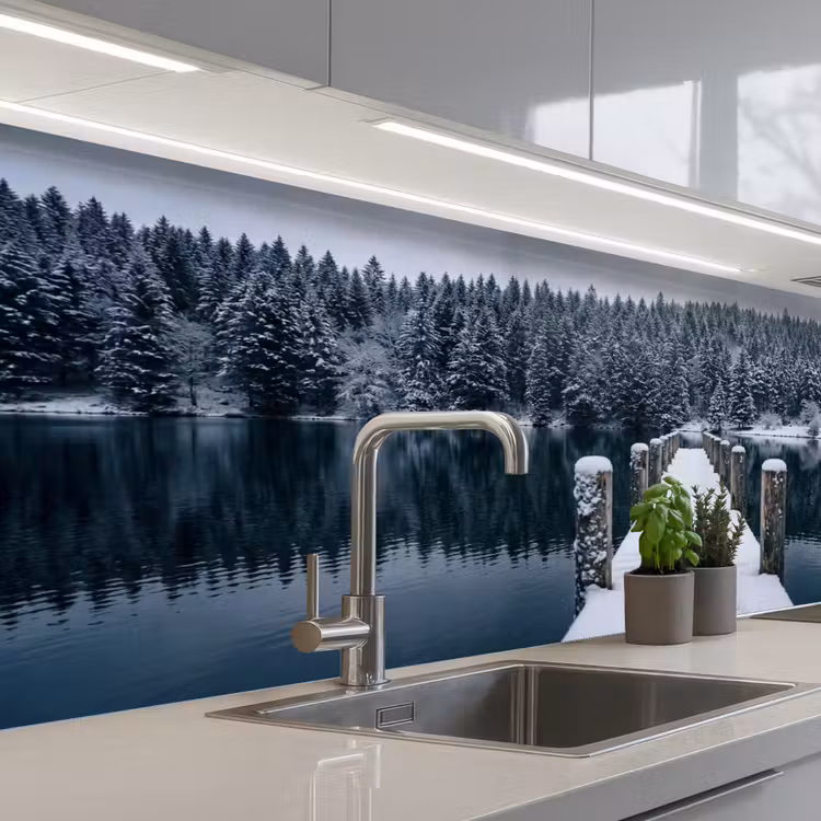 Steiger - Meer - Sneeuw - Bergen - Rustgevend keuken achterwand 2 middel -3d_schuin