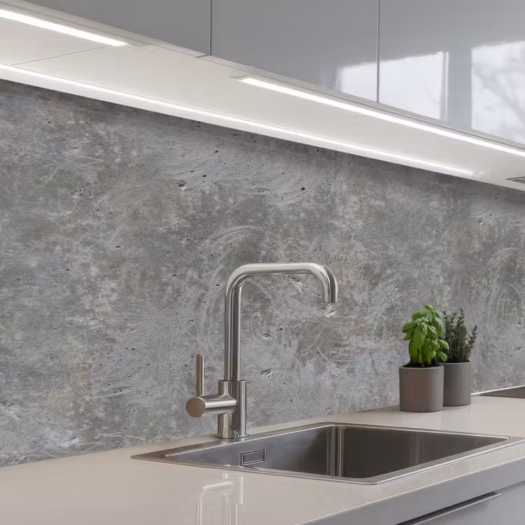 Stenen - Beton - Patronen keuken achterwand 2 middel 871 -3d_schuin