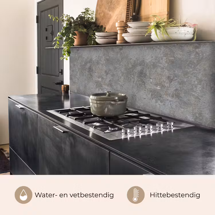 Stenen - Beton - Patronen keuken achterwand 2 middel 871 -usp_NL