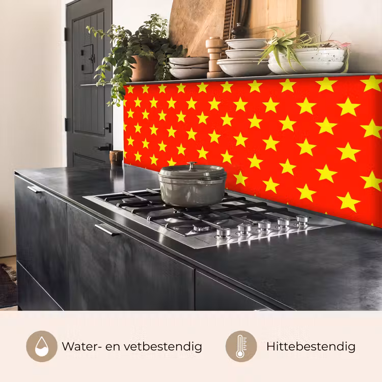 Ster - Patroon - Geel keuken achterwand 2 middel 871 -usp_NL