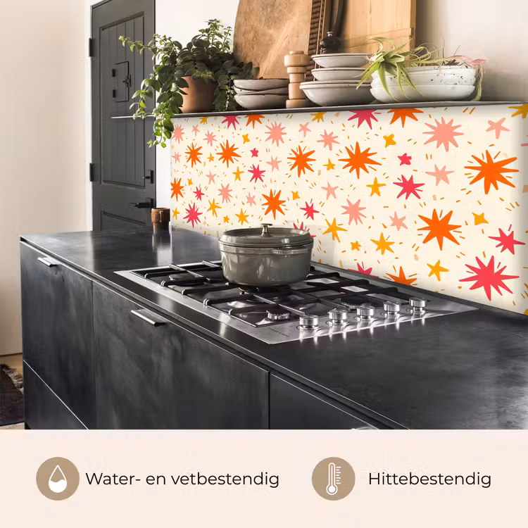 Sterren - Speels - Kleurrijk keuken achterwand 2 middel 871 -usp_NL