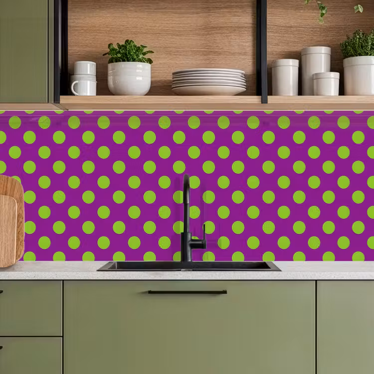 Stippen - Klassiek - Groen keuken achterwand 2 middel 871 -sfeer3