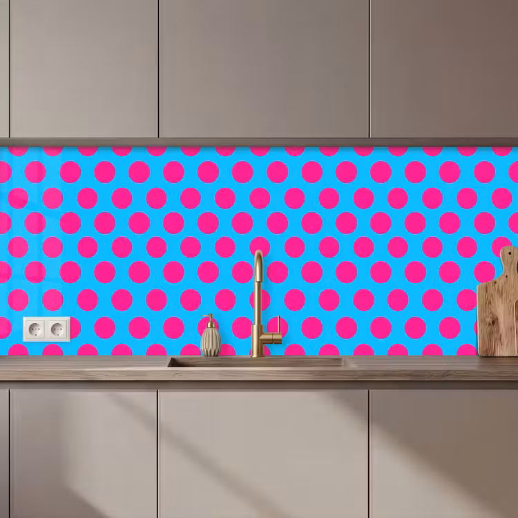 Stippen - Klassiek - Roze keuken achterwand 2 middel 871 zz_3dshopping
