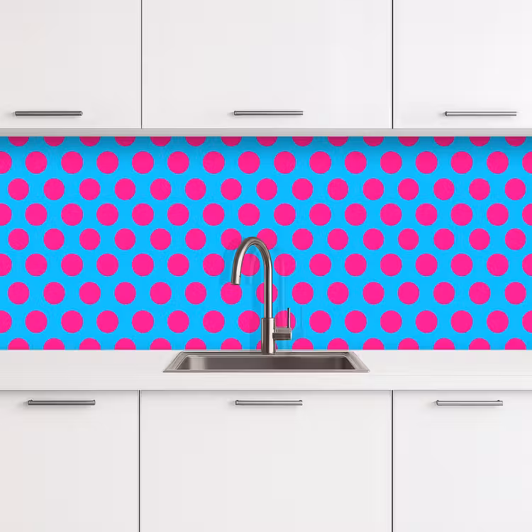 Stippen - Klassiek - Roze keuken achterwand 2 middel 871 -3d
