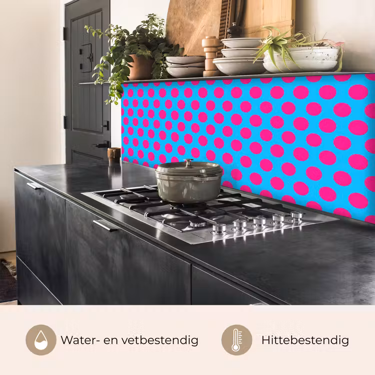 Stippen - Klassiek - Roze keuken achterwand 2 middel 871 -usp_NL