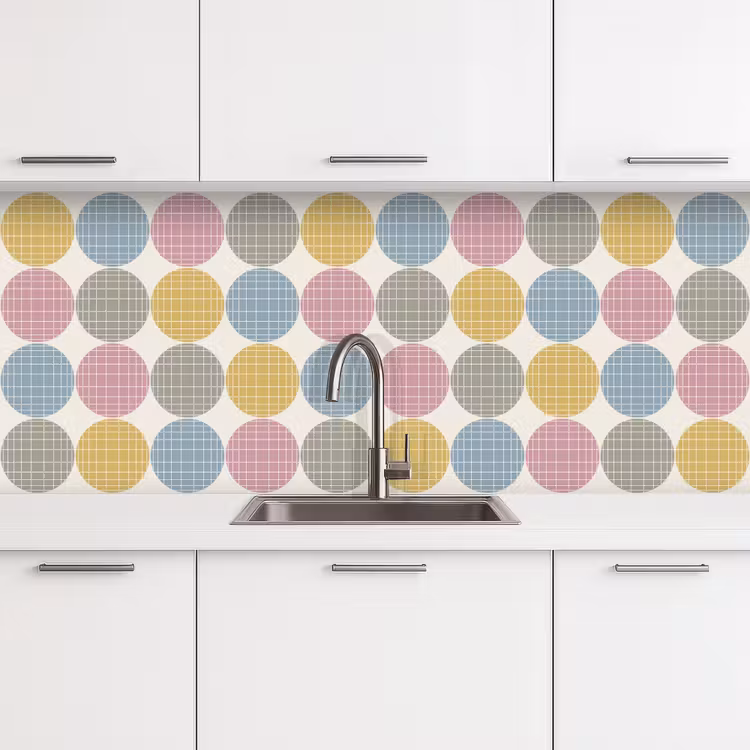 Stippen - Lijn - Patroon keuken achterwand 2 middel 871 -3d
