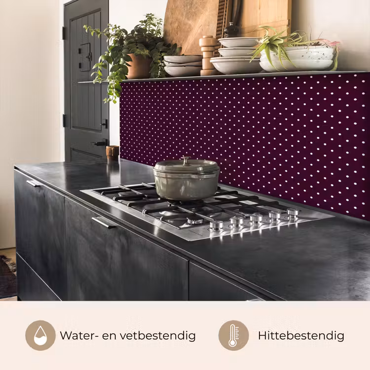 Stippen - Modern - Paars keuken achterwand 2 middel 871 -usp_NL