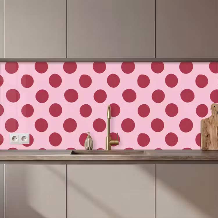 Stippen - Patroon - Bordeaux keuken achterwand 2 middel 871 zz_3dshopping