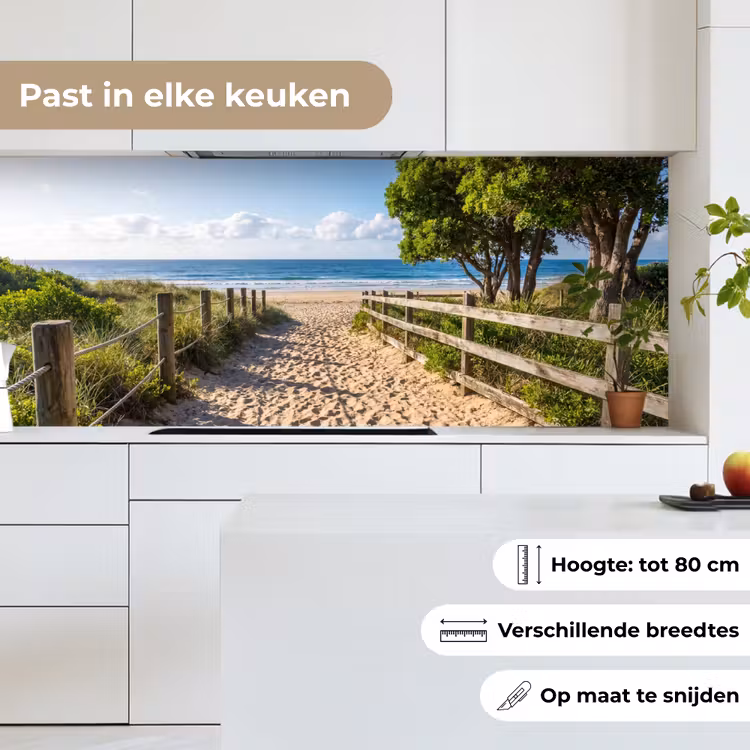 Strand - Zandpad - Oceaan - Natuur keuken achterwand 2 middel -sfeer4_NL