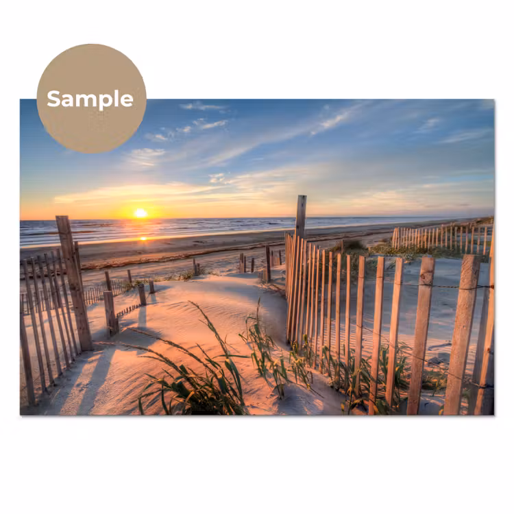 Strand - Zee - Duin - Zonsondergang - Landschap keuken achterwand sample klein -3d