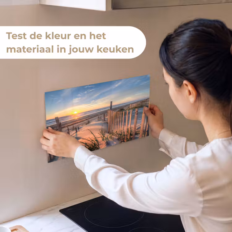 Strand - Zee - Duin - Zonsondergang - Landschap keuken achterwand sample klein -USP_sampleNL