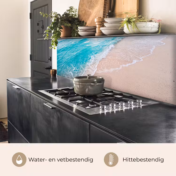 Strand - Zee - Golf - Natuur - Blauw keuken achterwand 2 middel -usp_NL