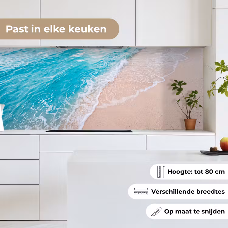 Strand - Zee - Golf - Natuur - Blauw keuken achterwand 2 middel -sfeer4_NL