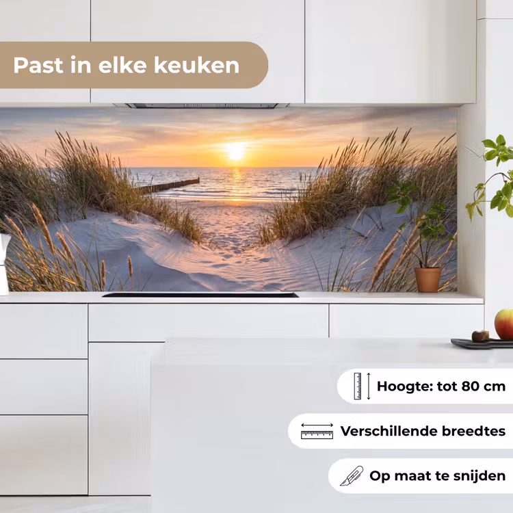 Strand - Zonsondergang - Natuur - Landschap keuken achterwand 2 middel -sfeer4_NL