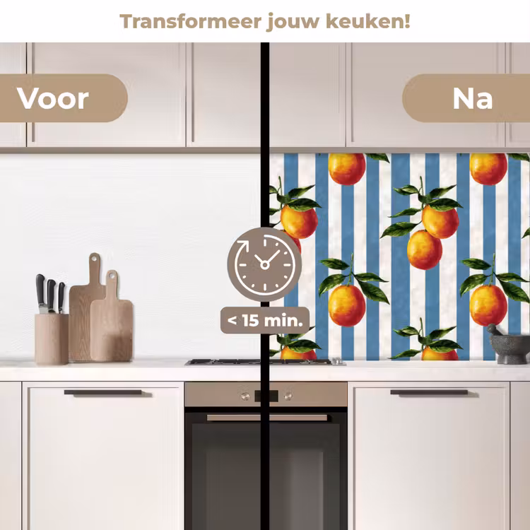 Strepen - Citroen - Blauw keuken achterwand 2 middel 871 -voor-na2_NL