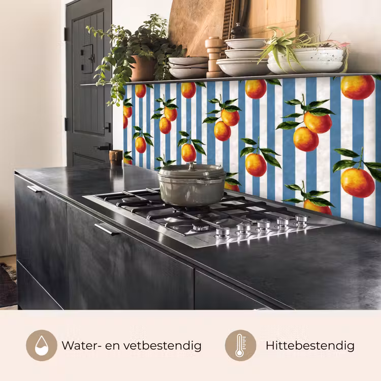 Strepen - Citroen - Blauw keuken achterwand 2 middel 871 -usp_NL