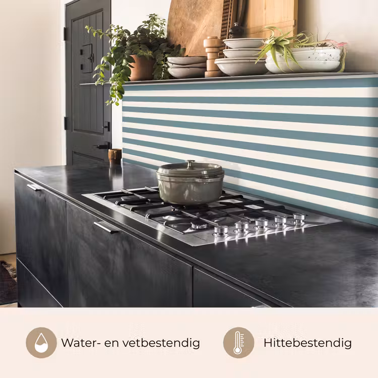 Strepen - Modern - Blauw keuken achterwand 2 middel 871 -usp_NL