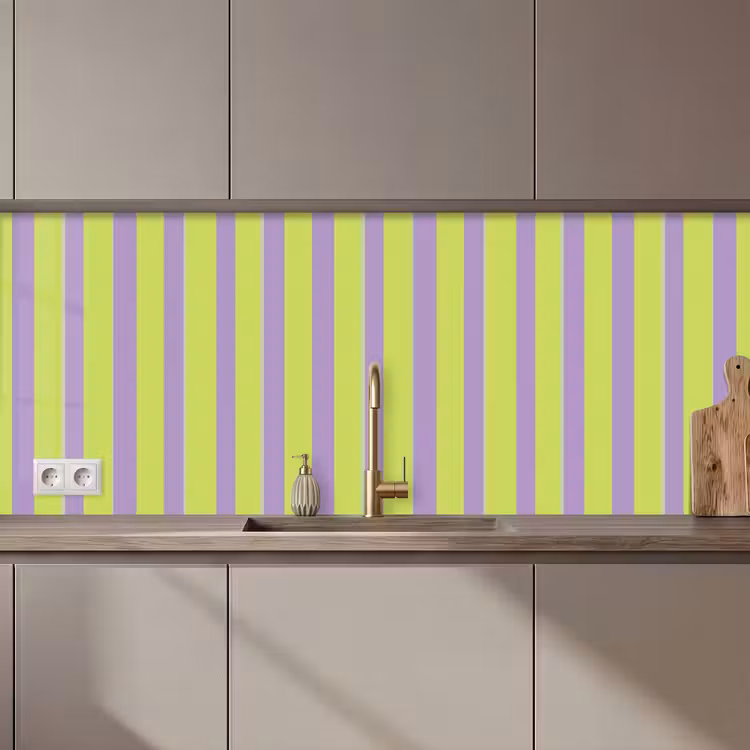 Strepen - Patroon - Groen keuken achterwand 2 middel 871 zz_3dshopping