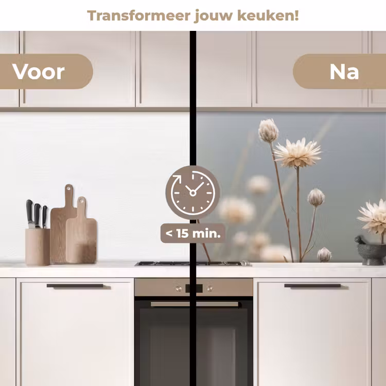Strobloemen - Wit - Daglicht keuken achterwand 2 middel -voor-na2_NL