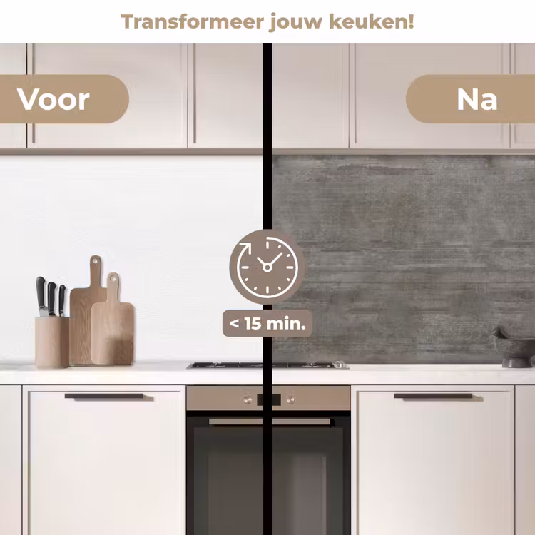 Structuur - Beton - Steen - Patronen keuken achterwand 2 middel 871 -voor-na2_NL