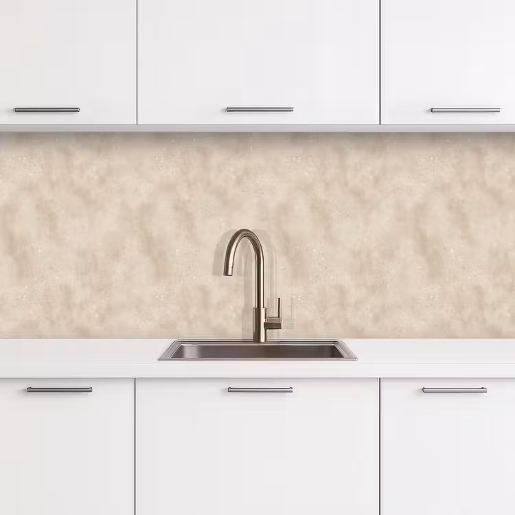 Structuur - Spikkels - Beige keuken achterwand 2 middel 871 -3d